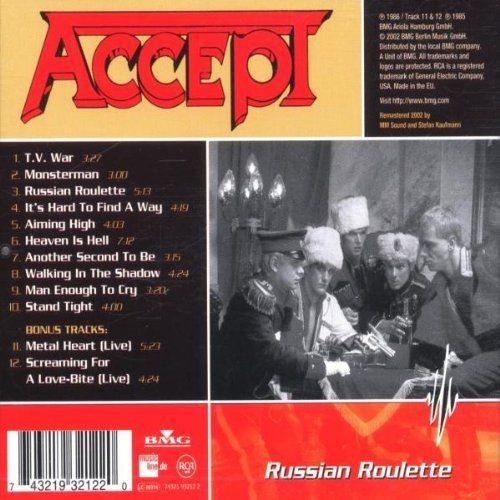 Accept - Russian Roulette (rem. w. 2 bonus live tracks) - CD - New - Image 2