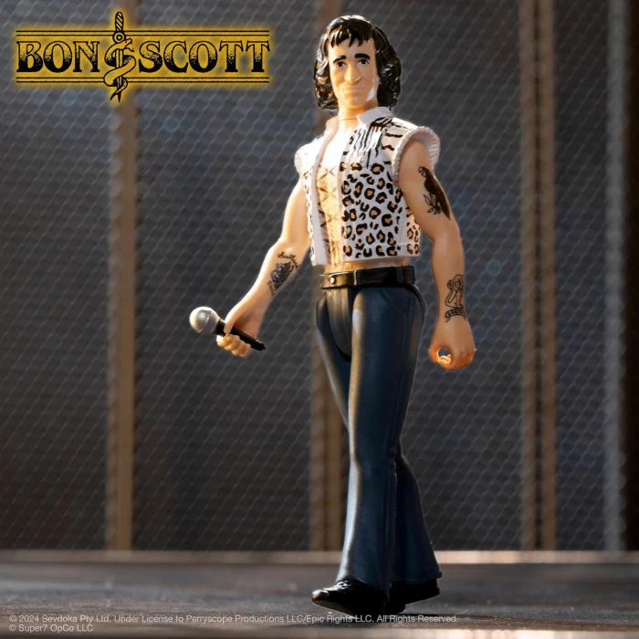 ACDC - Bon Scott (Wave 2 - High Voltage) 3.75 inch Super7 ReAction Figure - Image 2