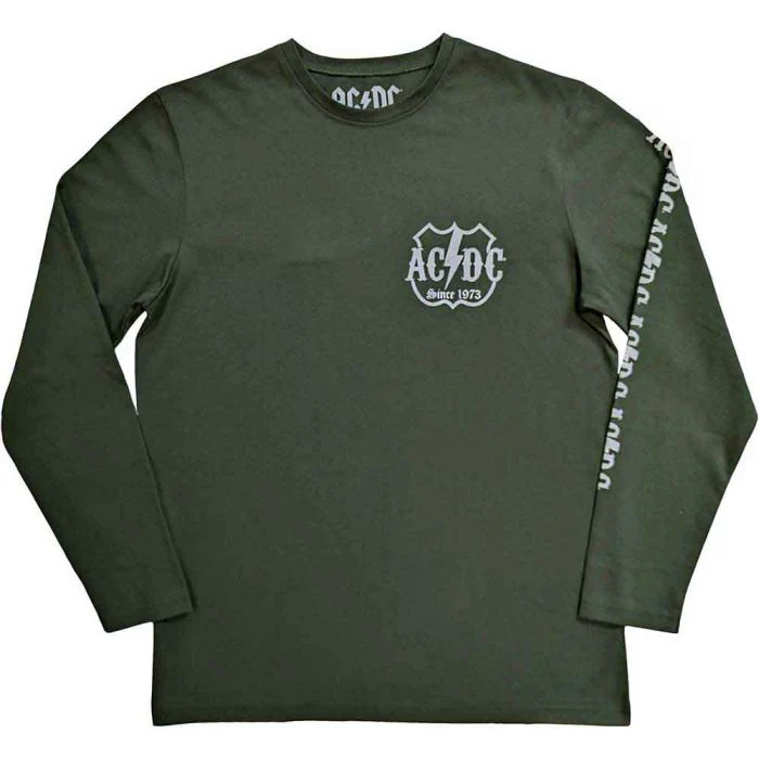 ACDC - High Voltage Green Long Sleeve Shirt - 100% Official Merchandise - Image 2