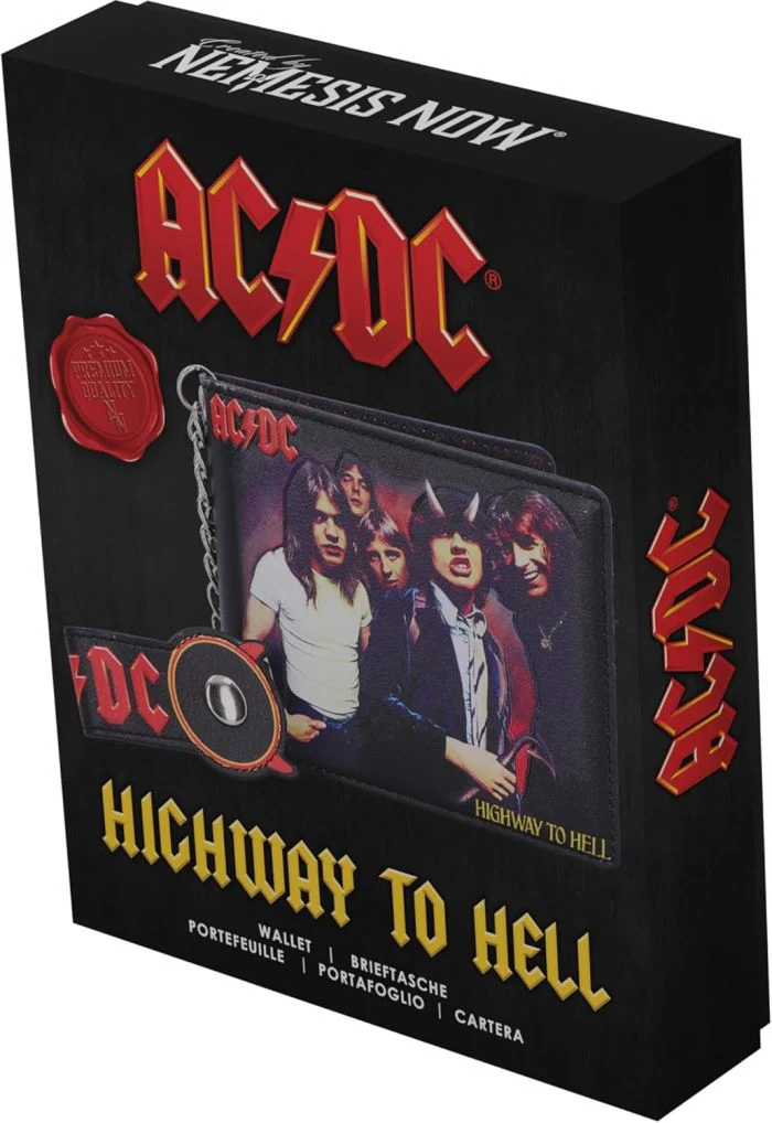 ACDC - Highway To Hell - Bi-Fold Wallet with Chain - Leather - Image 4
