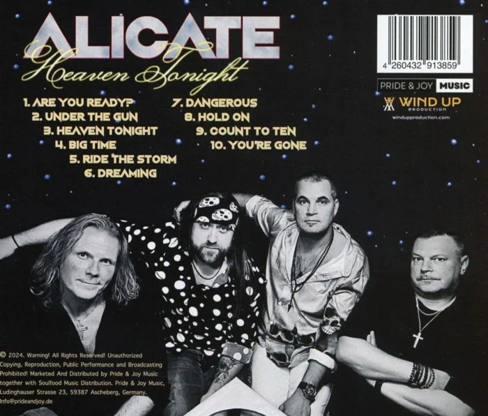 Alicate - Heaven Tonight - CD - New - Image 2