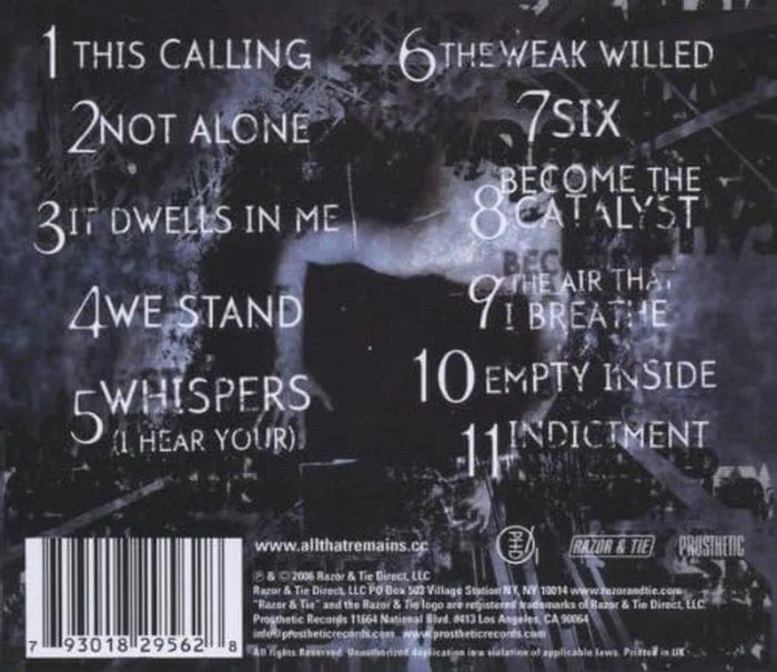All That Remains - Fall Of Ideals, The - CD - New - Image 2