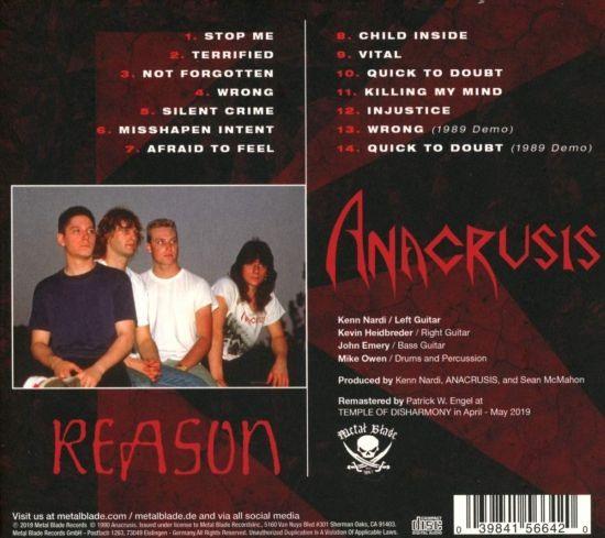 Anacrusis - Reason (2019 reissue w. 2 bonus tracks) - CD - New - Image 2
