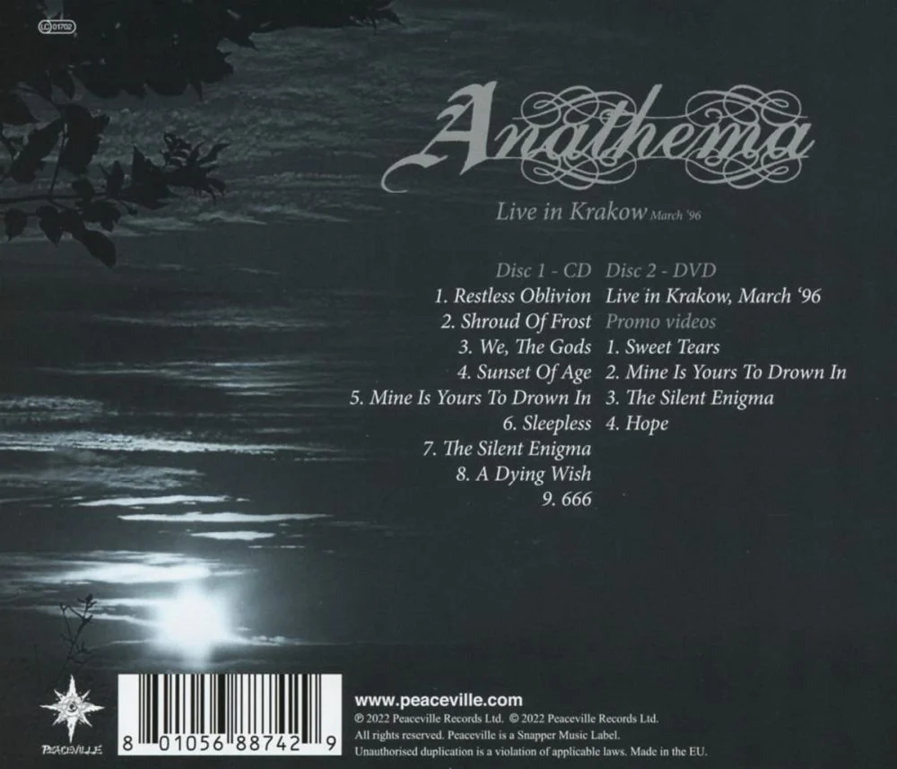 Anathema - Vision Of A Dying Embrace, A (2022 CD/DVD reissue) - CD - New - Image 2