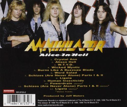 Annihilator - Alice In Hell - CD - New - Image 2