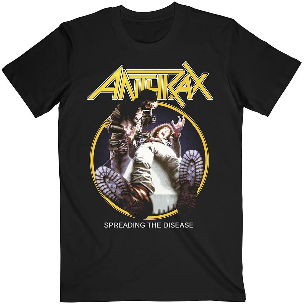 Anthrax - Spreading The Disease Track Listing Black Shirt - 100% Official Merchandise - Image 2