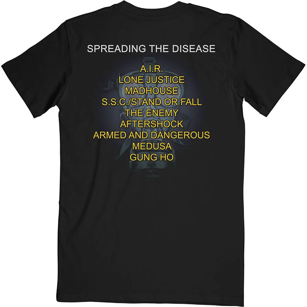 Anthrax - Spreading The Disease Track Listing Black Shirt - 100% Official Merchandise - Image 3
