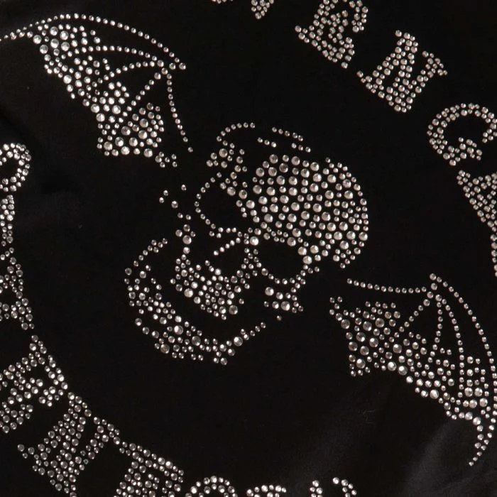 Avenged Sevenfold - Death Bat Diamante Womens Fitted Black Shirt - 100% Official Merchandise - Image 2