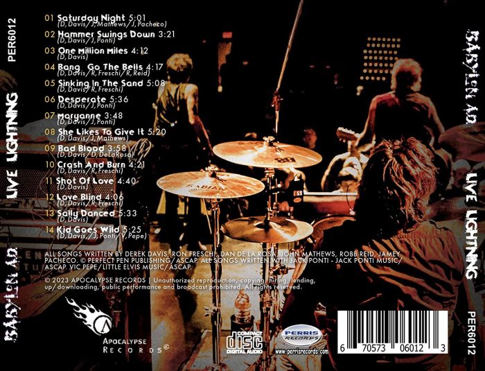 Babylon A.D. - Live Lightning - CD - New - Image 2