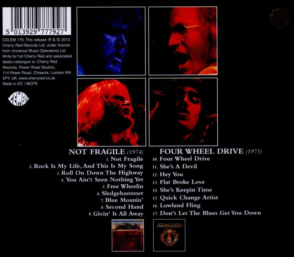 Bachman-Turner Overdrive - Not Fragile/Four Wheel Drive (2012 reissue) - CD - New - Image 2