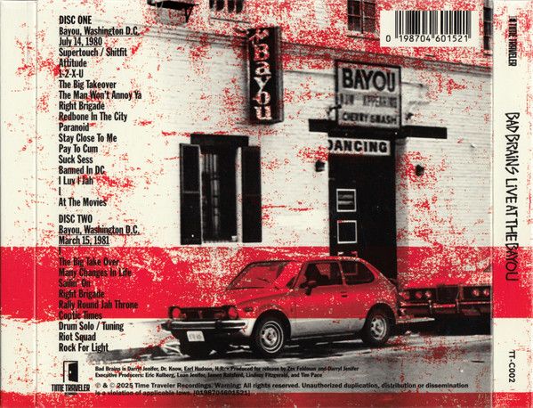 Bad Brains - Live At The Bayou (2CD) - CD - New - Image 2