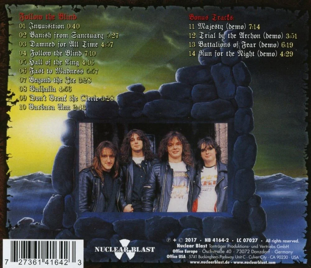 Blind Guardian - Follow The Blind (2017 remastered reissue with 4 bonus tracks) - CD - New - Image 2
