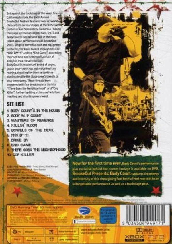 Body Count - Smoke Out (R0) - DVD - Music - Image 2