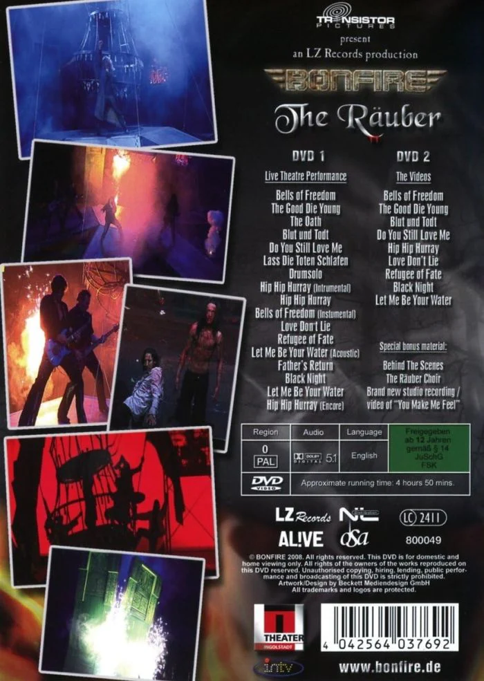 Bonfire - Rauber, The (2DVD) (R0) - DVD - Music - Image 2