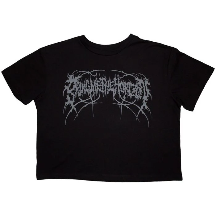 Bring Me The Horizon - Metal Logo Womens Black Crop Top - 100% Official Merchandise - Image 2