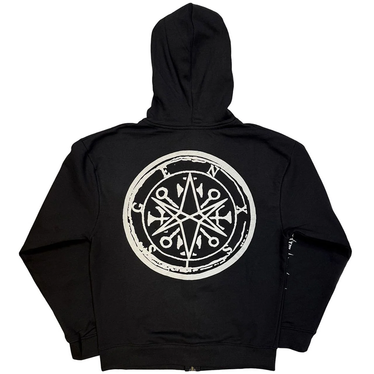 Bring Me The Horizon - Zip Black Hoodie (Metal Logo Genesis) - 100% Official Merchandise - Image 3