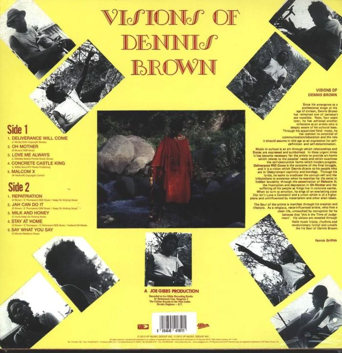 Brown, Dennis - Visions Of Dennis Brown (2014 reissue) - Vinyl - New - Image 2