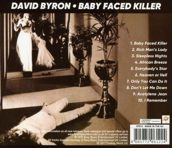 Byron, David - Baby Faced Killer (2017 reissue) - CD - New - Image 2