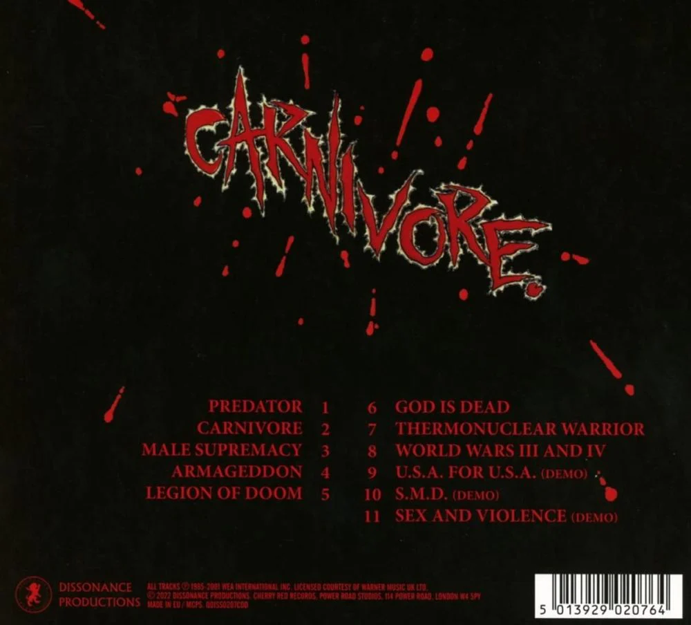 Carnivore - Carnivore (2022 digipak reissue with 3 bonus tracks) - CD - New - Image 2