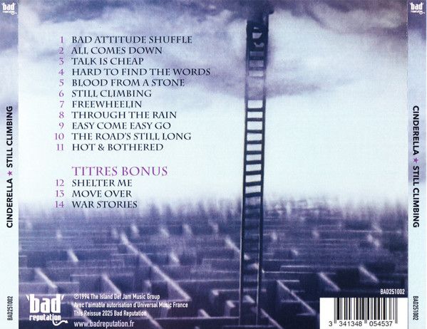 Cinderella - Still Climbing (2025 Remaster w. 3 Bonus Tracks) - CD - New - Image 2