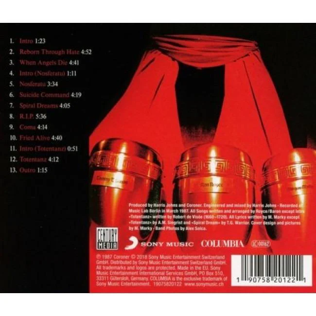 Coroner - R.I.P. (2018 reissue) - CD - New - Image 2