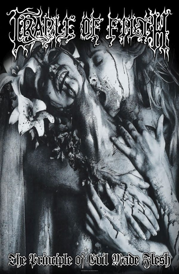 Cradle Of Filth - Premium Textile Poster Flag (The Principle Of Evil Made Flesh) 104cm x 66cm