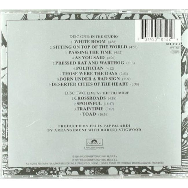 Cream - Wheels Of Fire (Studio & Live) (2CD rem.) - CD - New - Image 2