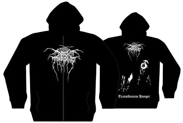 Darkthrone - Zip Black Hoodie (Transilvanian Hunger) - 100% Official Merchandise - Image 3