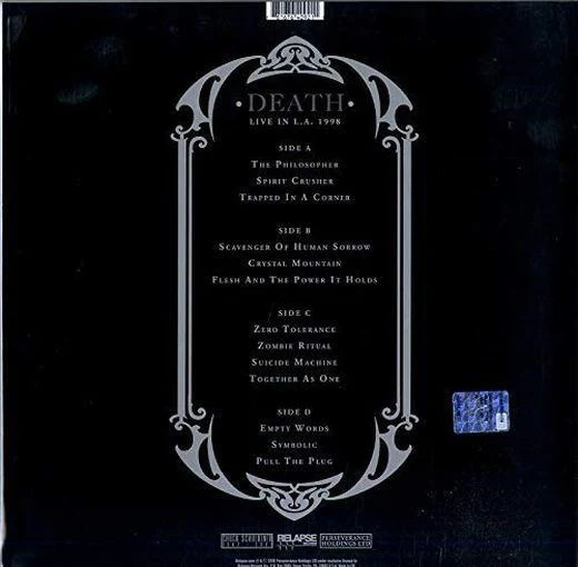 Death - Live In L.A. - Death And Raw (2019 2LP Splatter Vinyl Gatefold Reissue) - Vinyl - New - Image 2