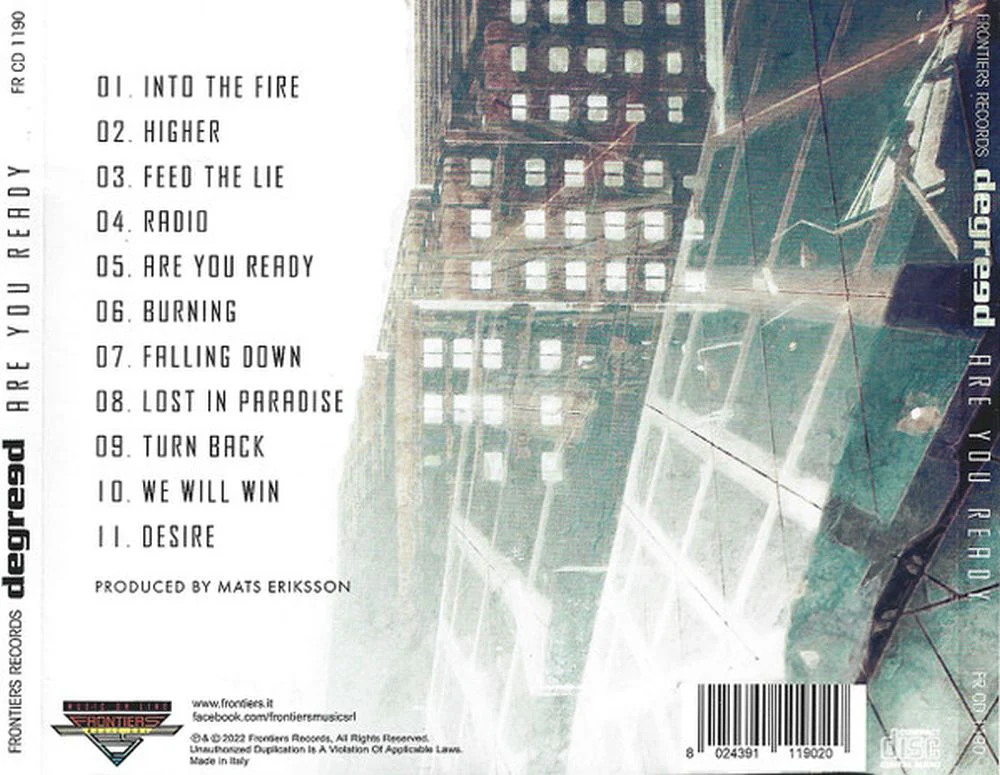 Degreed - Are You Ready - CD - New - Image 2