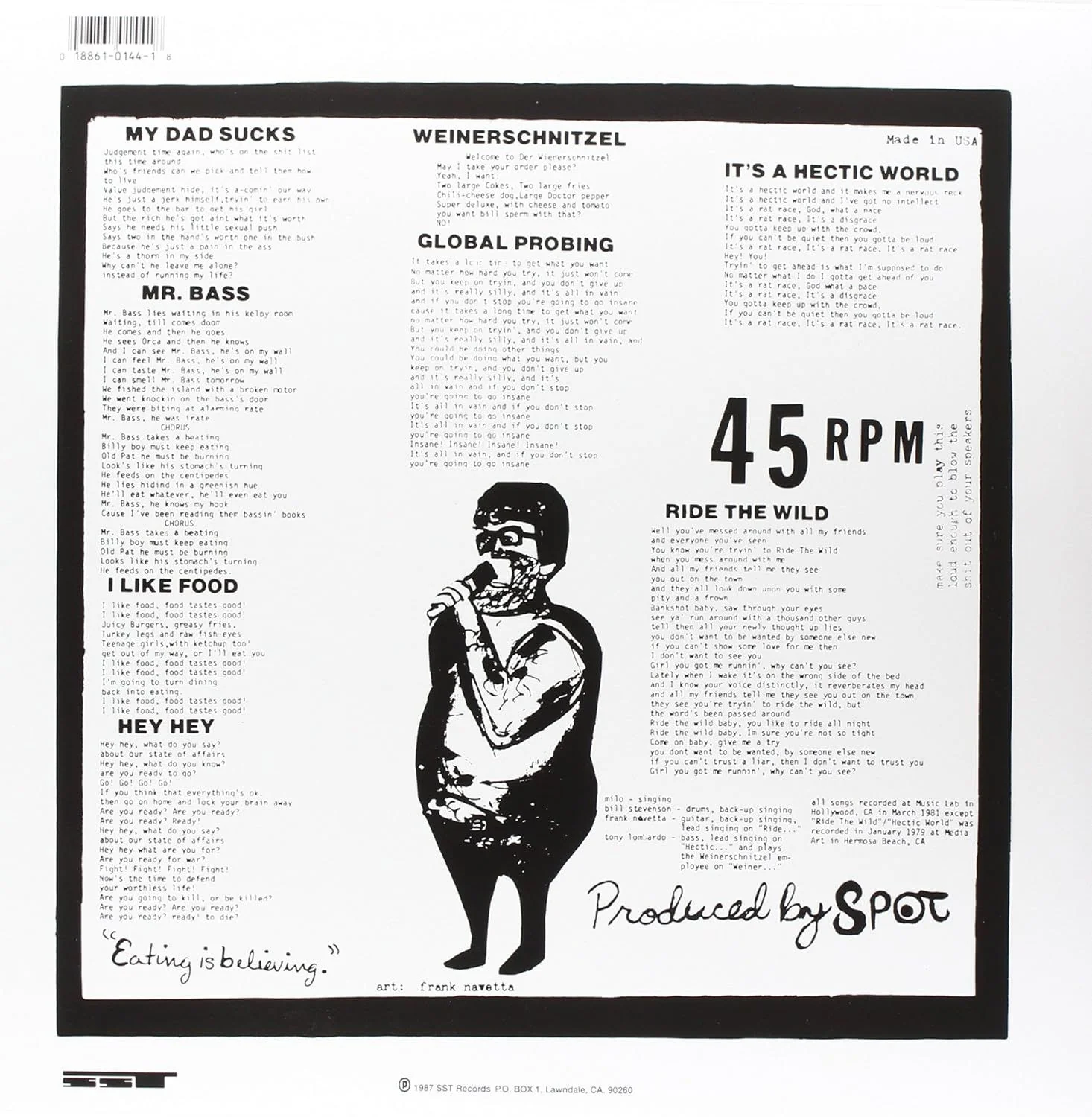 Descendents - Bonus Fat (12" EP) - Vinyl - New - Image 2