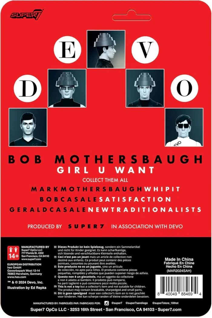 Devo - Bob Motherbaugh Girl U Want 3.75 inch Super7 ReAction Figure - Image 4