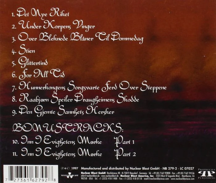 Dimmu Borgir - For All Tid (reissue with 2 bonus tracks) - CD - New - Image 2