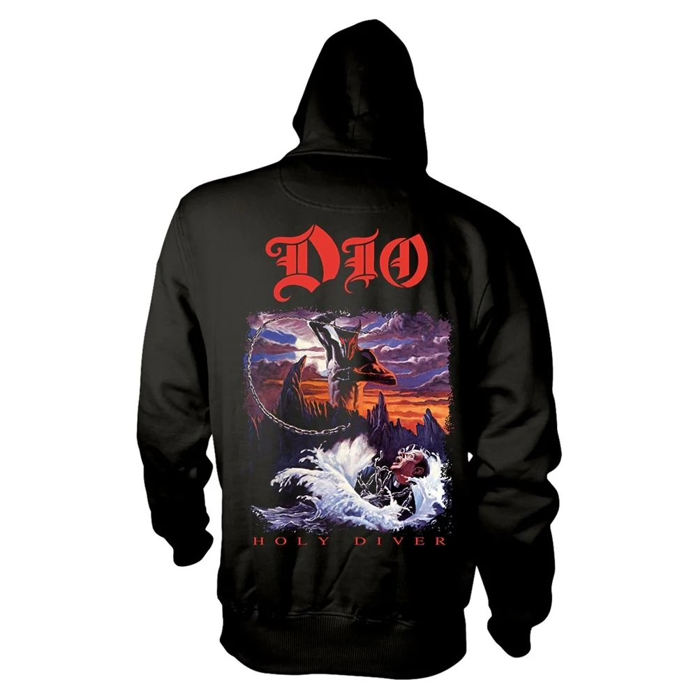 Dio - Pullover Black Hoodie (Holy Diver) - 100% Official Merchandise - Image 2