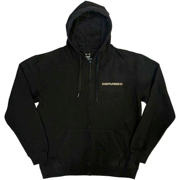 Disturbed - Zip Black Hoodie (Face) - 100% Official Merchandise - Image 2