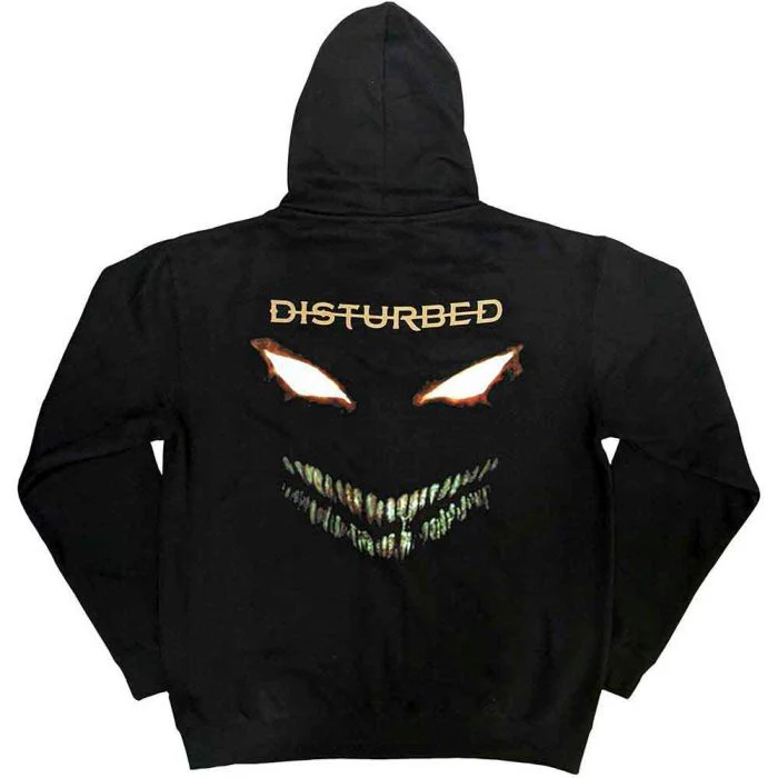 Disturbed - Zip Black Hoodie (Face) - 100% Official Merchandise - Image 3