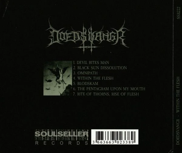 Doedsvangr - Within The Flesh - CD - New - Image 2