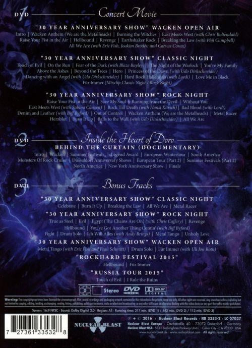 Doro - Strong And Proud - 30 Years Of Rock And Metal (3DVD) (R0) - DVD  - Music - Image 3