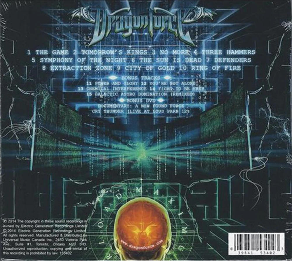 Dragonforce - Maximum Overload (Special Ed. CD/DVD with 5 bonus tracks) - CD - New - Image 2