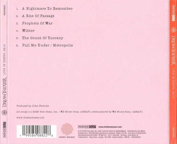 Dream Theater - Lost Not Forgotten Archives: Live In Tokyo, 2010 (Special Ed. digipak) - CD - New - Image 2