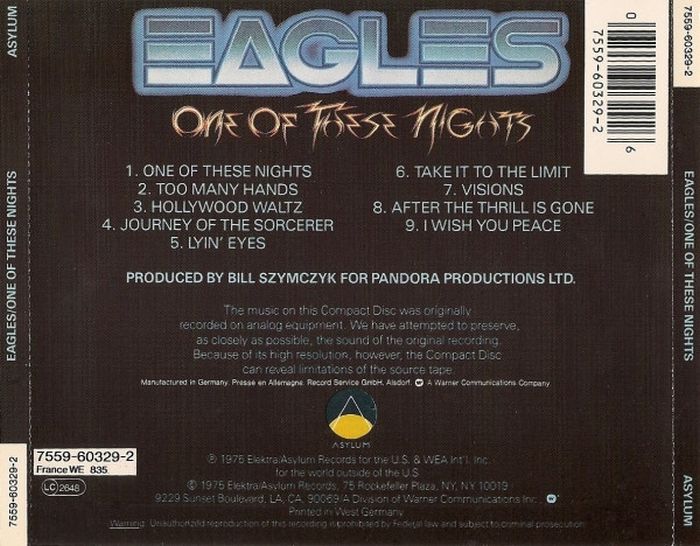 Eagles - One Of These Nights - CD - New - Image 2