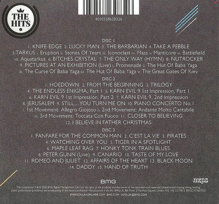 Emerson Lake And Palmer - Ultimate Collection, The (3CD) - CD - New - Image 2