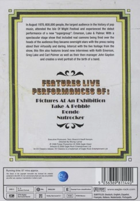 Emerson, Lake & Palmer - Birth Of A Band, The: Isle Of Wight Festival Sat August 29th 1970 (R0) - DVD - Music - Image 2