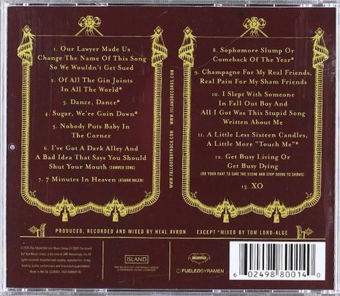 Fall Out Boy - From Under The Cork Tree - CD - New - Image 2