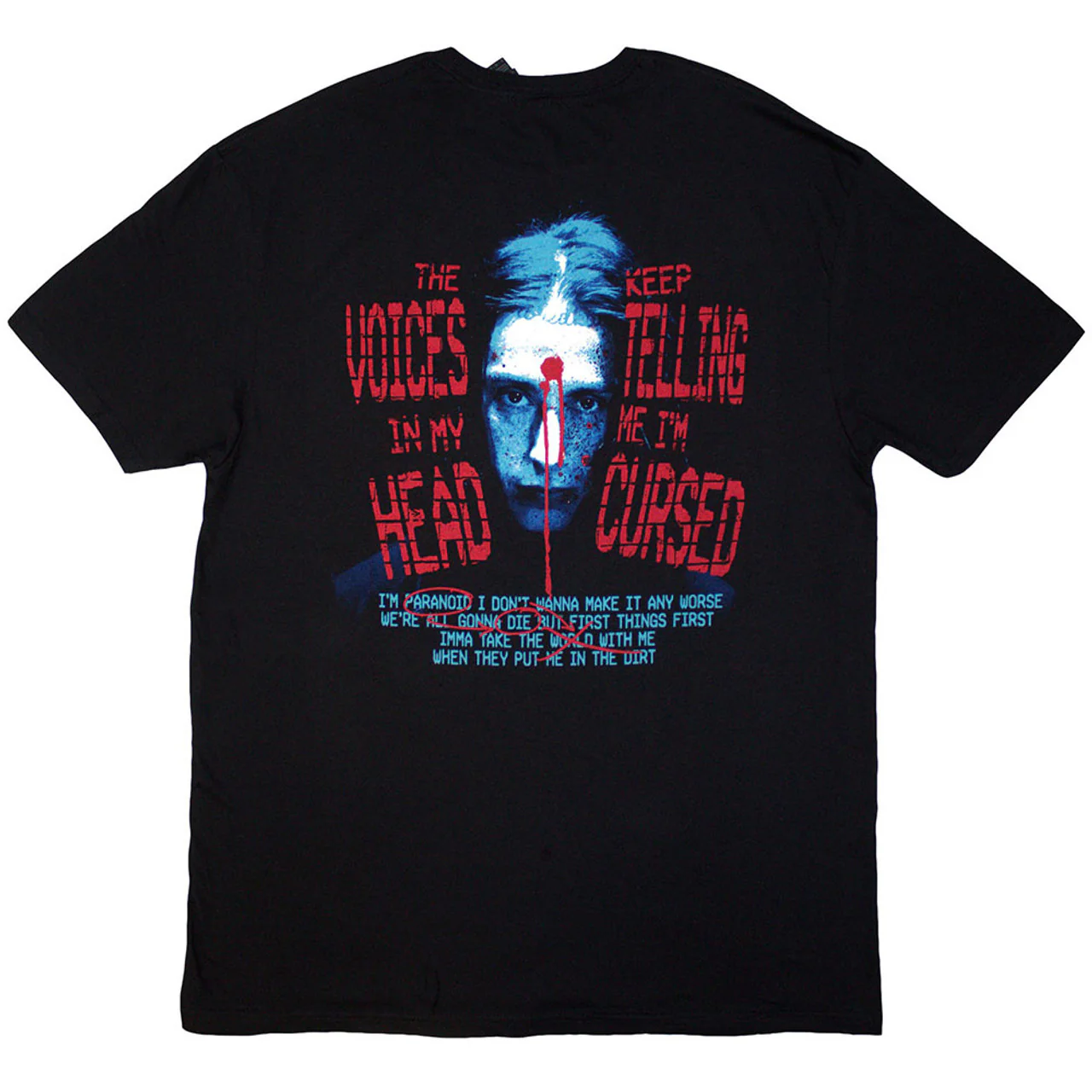 Falling In Reverse - Voice Collage Black Shirt - 100% Official Merchandise - Image 2