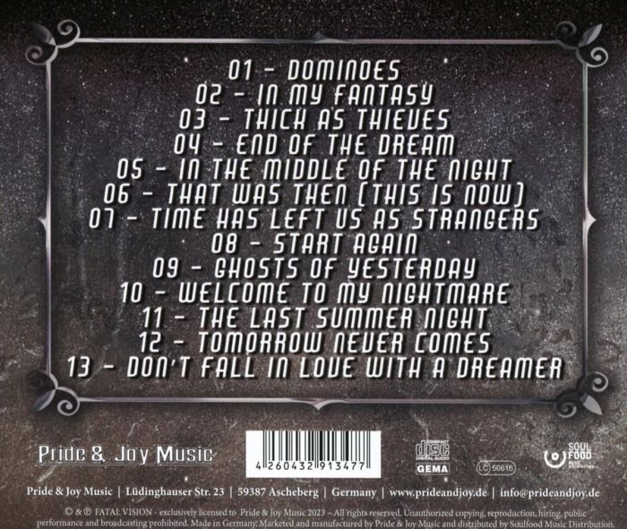 Fatal Vision - Twice - CD - New - Image 2