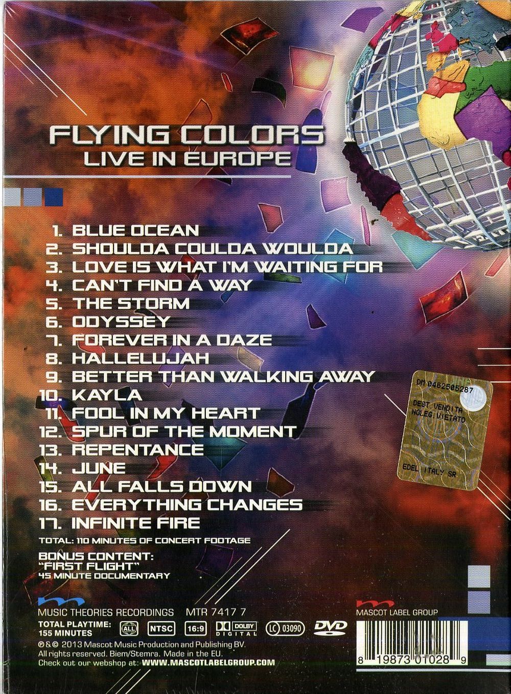 Flying Colors - Live In Europe (R0) - DVD - Music - Image 2