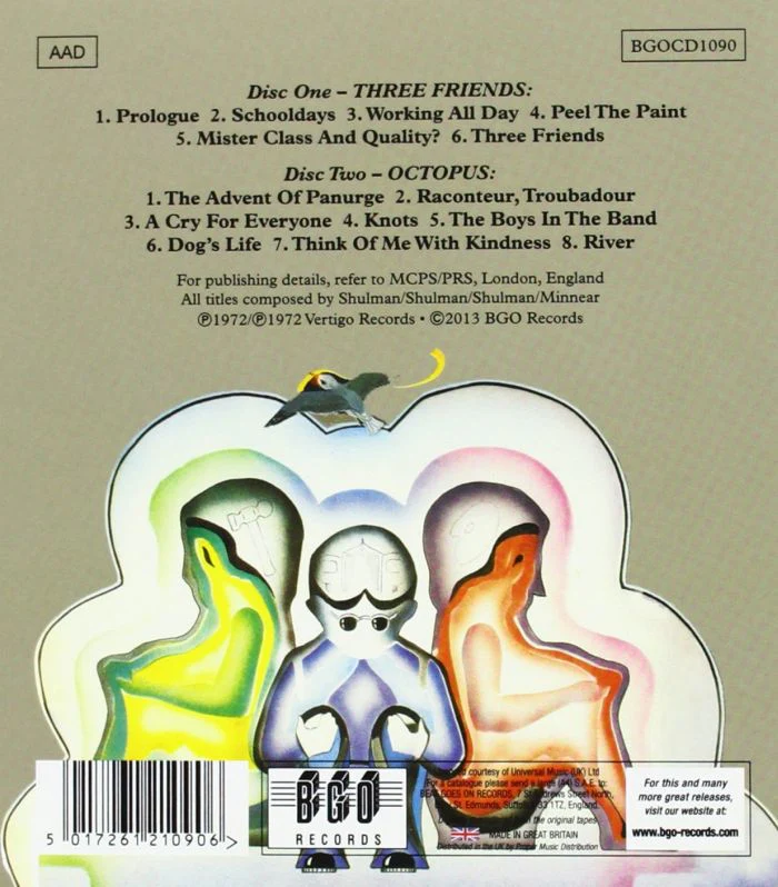 Gentle Giant - Three Friends/Octopus (2013 2CD remastered reissue) - CD - New - Image 2