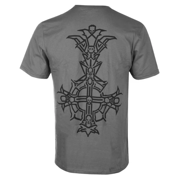 Ghost - Chrome Logo and Grucifix Charcoal Shirt - 100% Official Merchandise - Image 2