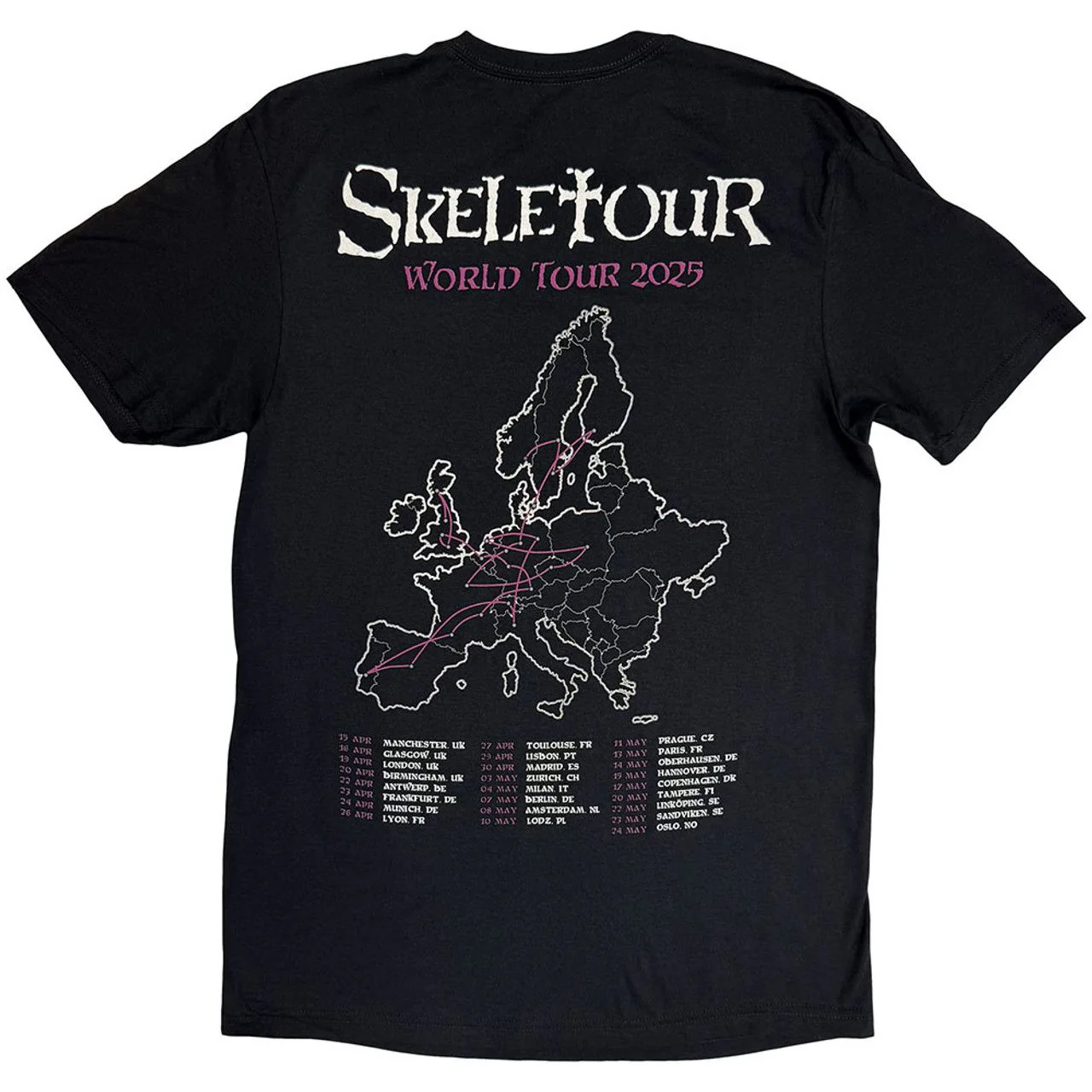 Ghost - Skeleta Admat Euro Tour Black Shirt- 100% Official Merchandise - Image 3
